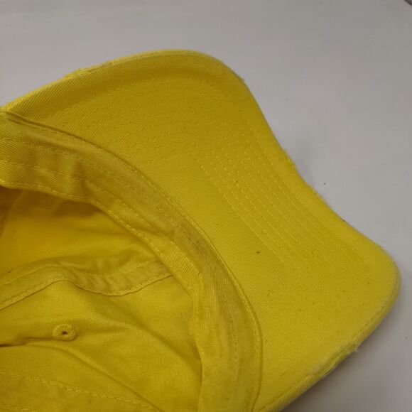 KB ETHOS Vintage Slideback Hat Yellow One Size Adjustable 6 Panel Blank - Picture 7 of 9